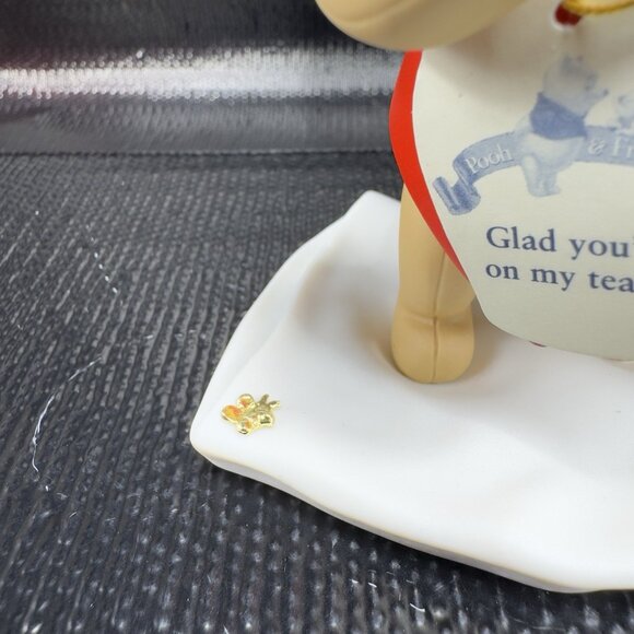 Disney Pooh Friends Figurine Glad You're on my Team Porcelain Figure Vintage - Picture 4 of 14